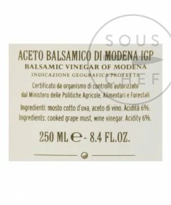 Giuseppe Giusti 2 Gold Medal Balsamic Vinegar 8 Year Aged 250ml