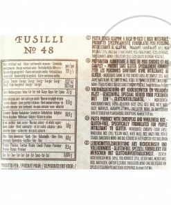 Ingredients Rummo Gluten Free Chickpea Fusilli 300g