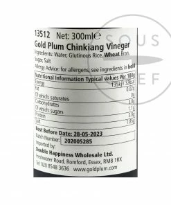 Gold-Plum Chinkiang Black Rice Vinegar 300ml