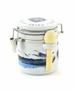 Halen Môn Pure Sea Salt In Watercolour Ceramic Jar 100g