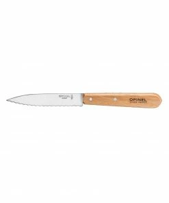 Opinel Essentials Beech Handle Serrated Knife N.113 Cookware