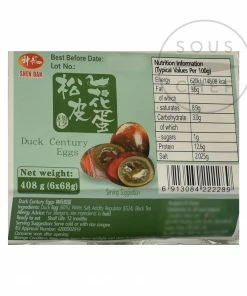 Shen Dan Ingredients Century Eggs - 6 Duck Eggs