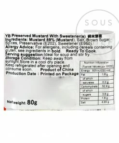 Sichuan Famous Brand Ingredients Ya Cai - Sichuan Preserved Mustard Greens 5 X 80g