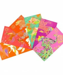 Chinese Tableware Tableware Chinese New Year Colourful Envelopes - 6 Pack