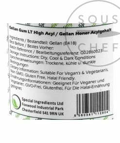 Special Ingredients Ingredients High Acyl Gellan Gum LT100 100g