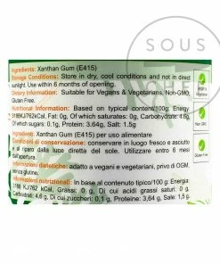 Special Ingredients Xanthan Gum 100g Ingredients