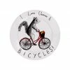 Jimbob Art Tableware I Love Cheese & Bicycles Side Plate 20cm 1 Jimbob Art Tableware I Love Cheese & Bicycles Side Plate 20cm
