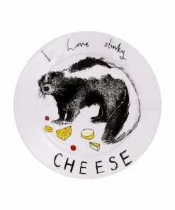 Jimbob Art Tableware I Love Stinky Cheese Side Plate 20cm