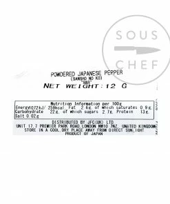 S&B Ingredients Ground Japanese Sansho Pepper 12g 5 S&B Ingredients Ground Japanese Sansho Pepper 12g