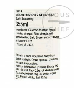 Sushi Su Ingredients Mizkan Sushi Seasoning