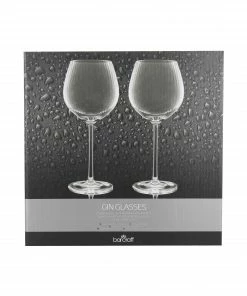 BarCraft Tableware Ribbed Gin Coupe Glass 550ml Set Of 2