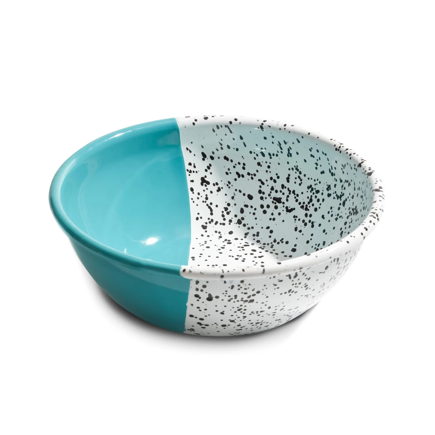 Kapka Colour Pop Enamel Salad Bowl Turquoise Enamel - Kapka 3 Kapka Colour Pop Enamel Salad Bowl Turquoise Enamel - Kapka