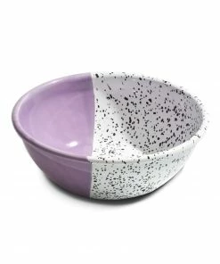Kapka Colour Pop Enamel Salad Bowl Purple Outdoor Tableware
