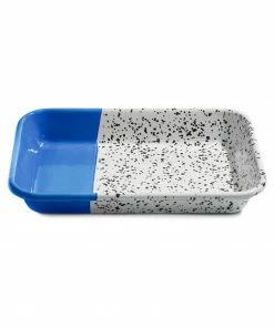 Kapka Colour Pop Enamel Roasting And Serving Dish Cobalt Blue Cookware