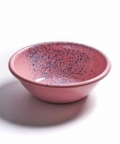 Kapka Splatter Fest Enamel Bowl Pink Enamel - Kapka