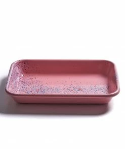 Kapka Cookware Splatter Fest Enamel Roasting And Serving Dish Pink