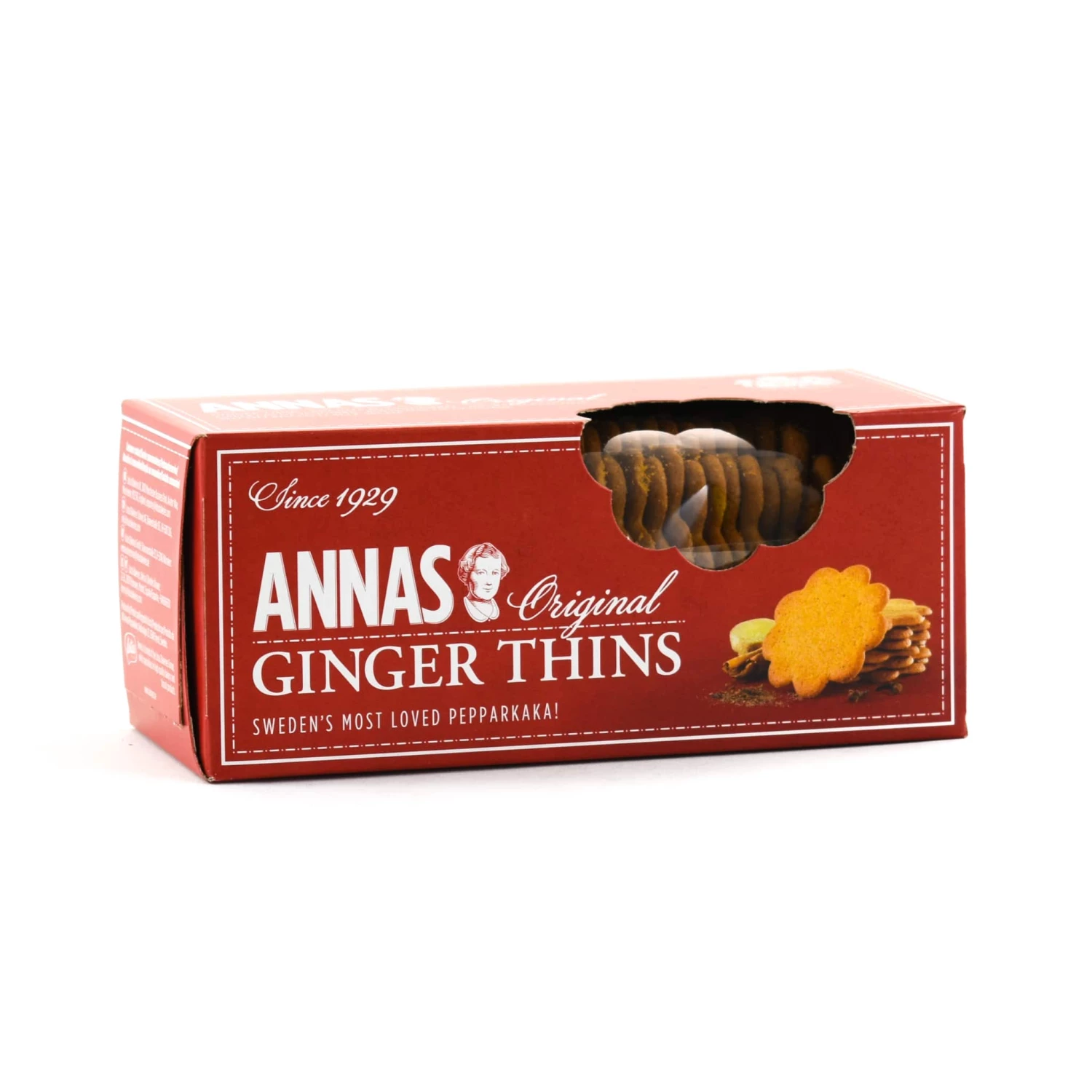 Annas Pepparkakor Original Ginger Thins 150g Ingredients 3 Annas Pepparkakor Original Ginger Thins 150g Ingredients