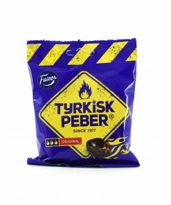 Fazer Tyrkisk Peber Original Hot Pepper Liquorice Hard Candy 120g Ingredients