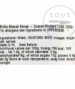 Slotts Hot Wholegrain Swedish Mustard Tube 220g
