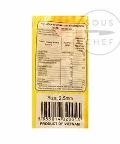 Longdan Ingredients Vietnamese Rice Pho Noodles Banh Pho 2.5mm 400g