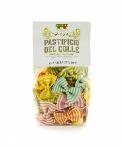 Pastificio Del Colle Rainbow Striped Farfalle 250g