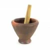 Chinese Cookware Clay Mortar & Pestle - For Som Tum 9"