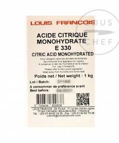 Louis Francois Citric Acid Powder 1kg Ingredients