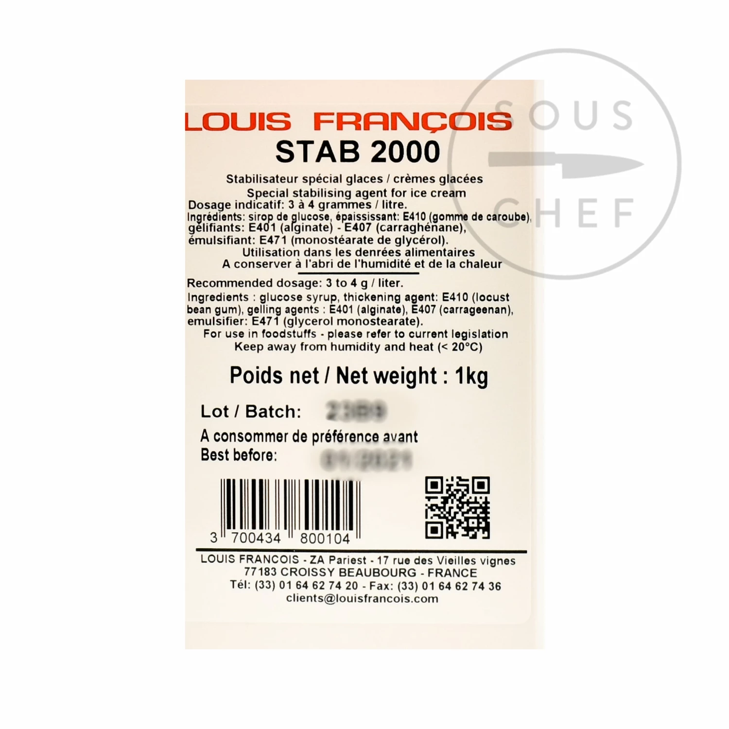 Louis Francois Stab 2000 1kg 4 Louis Francois Stab 2000 1kg