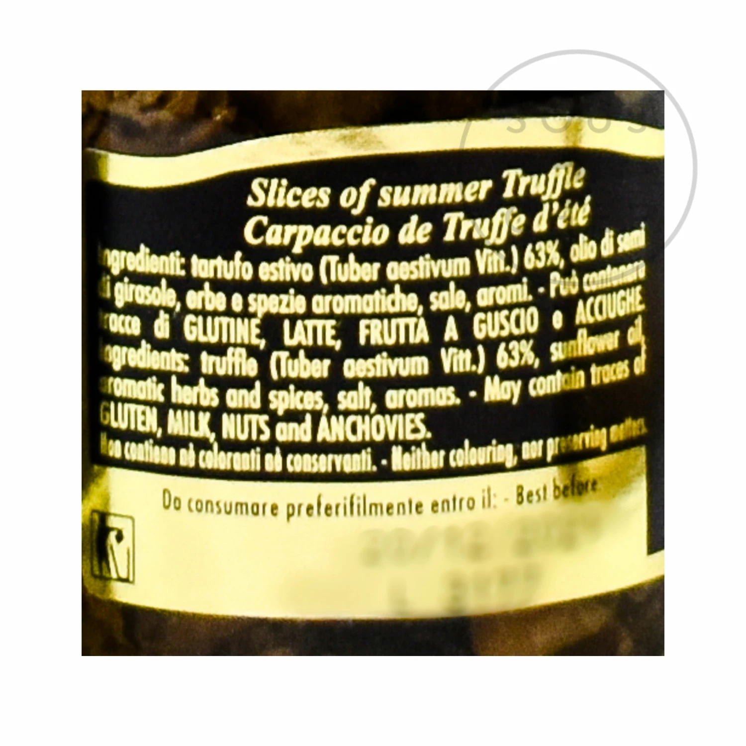 Marini Azzolini Ingredients Black Summer Truffle Slices 30g 6 Marini Azzolini Ingredients Black Summer Truffle Slices 30g