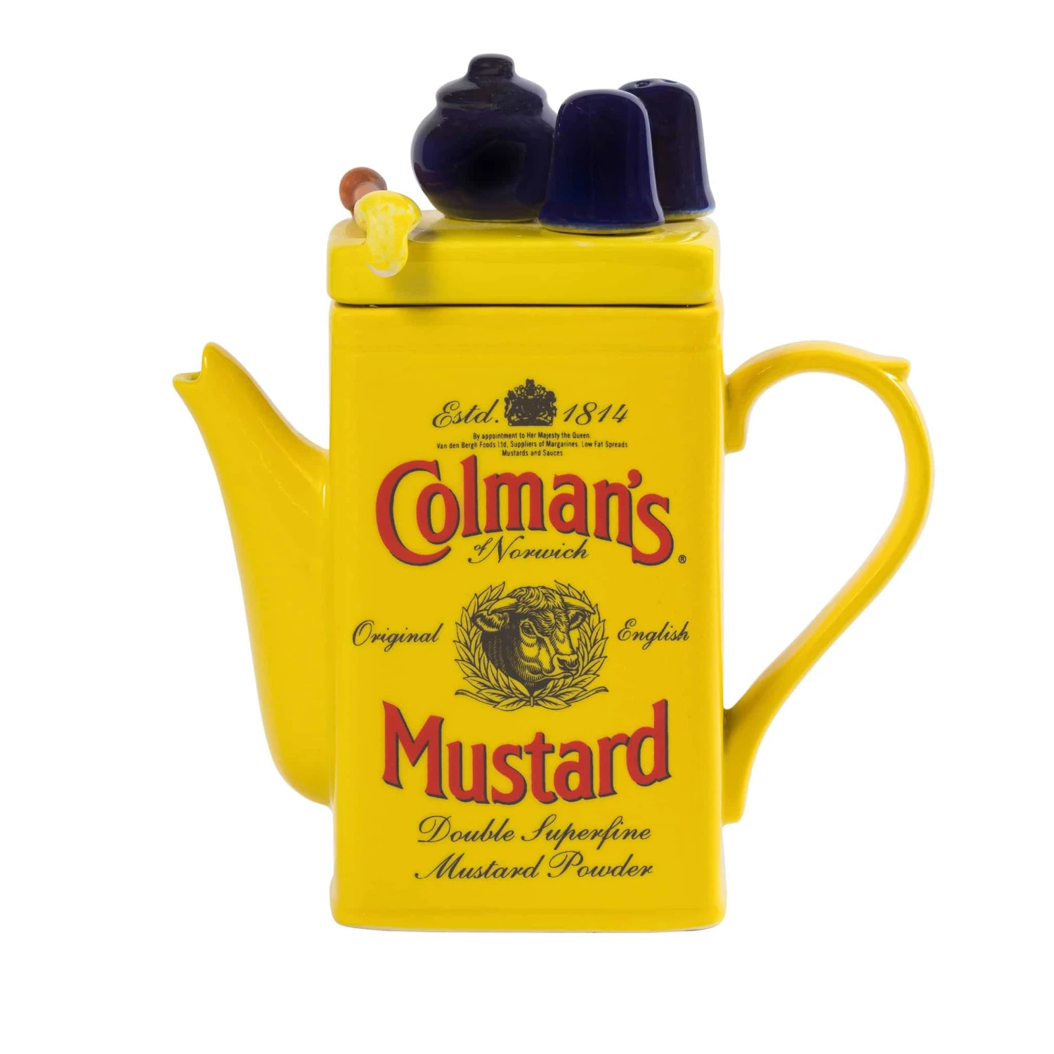 Novelty Tea Colman's Mustard Teapot 385ml 3 Novelty Tea Colman's Mustard Teapot 385ml