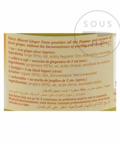 Natco Ginger Paste 190g Ingredients