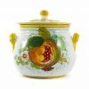 Ceramiche Toscane Pomegranate-Painted Terracotta Cooking Pot 20cm Cookware