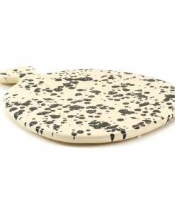 Puglia Handmade Tableware Puglia Black Splatter Ceramic Serving Board 25cm