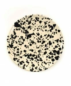 Puglia Handmade Puglia Black Splatter Side Plate 19cm