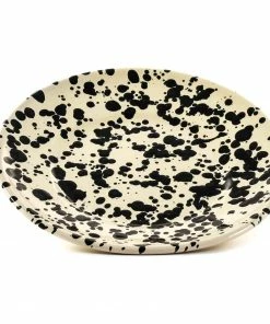 Puglia Handmade Puglia Black Splatter Side Plate 19cm