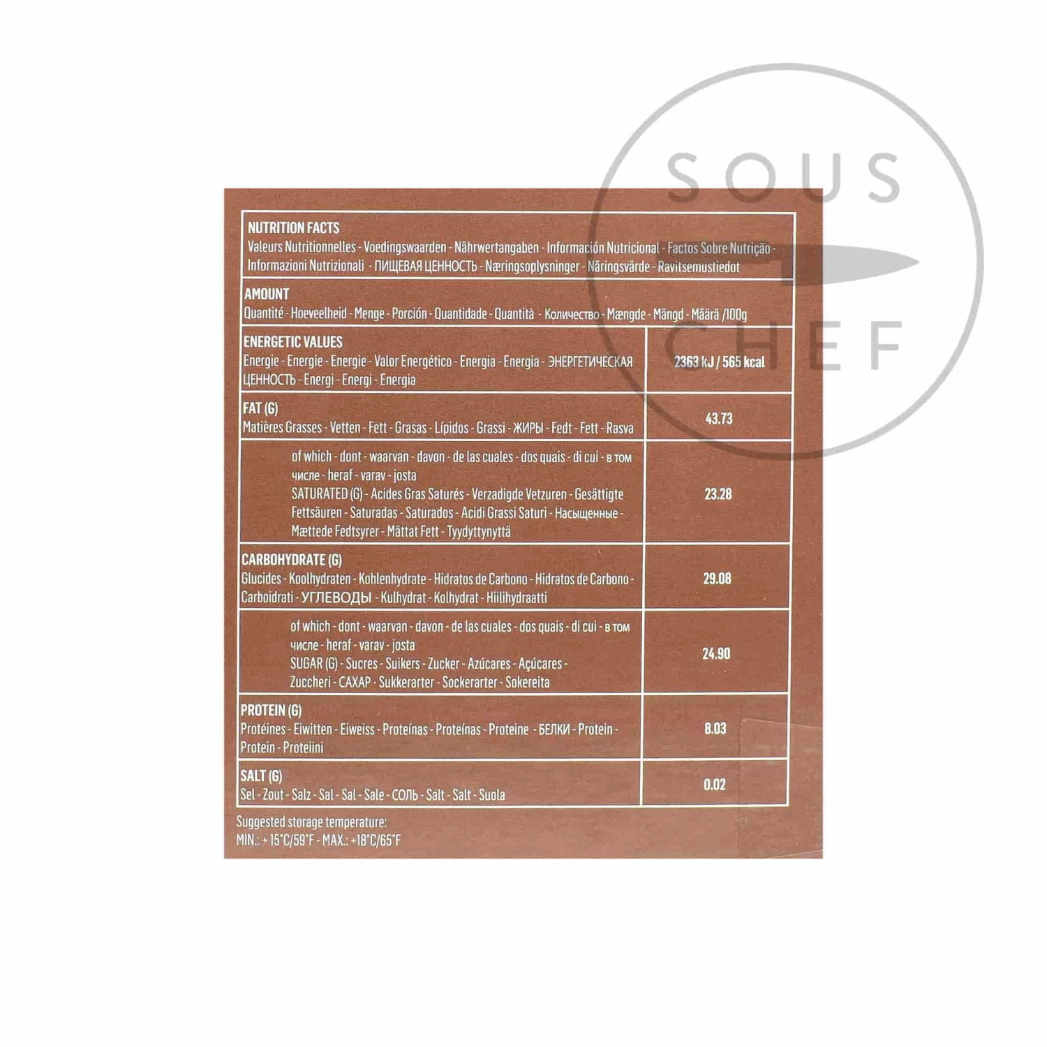 Ingredients Neuhaus "Carré Origin" Dark Chocolate (Vegan) 200g 6 Ingredients Neuhaus "Carré Origin" Dark Chocolate (Vegan) 200g