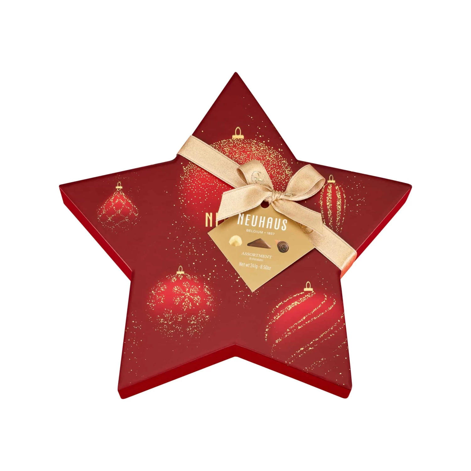 Neuhaus Belgian Chocolates Christmas Star Box - 18 Pieces 3 Neuhaus Belgian Chocolates Christmas Star Box - 18 Pieces