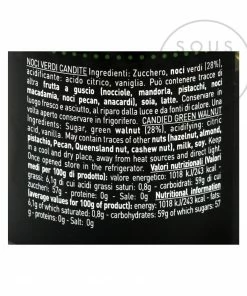 Pariani Ingredients Veneto Candied Green Walnuts 250g