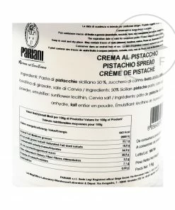 Pariani Sweet Sicilian Pistachio Cream 1kg Ingredients