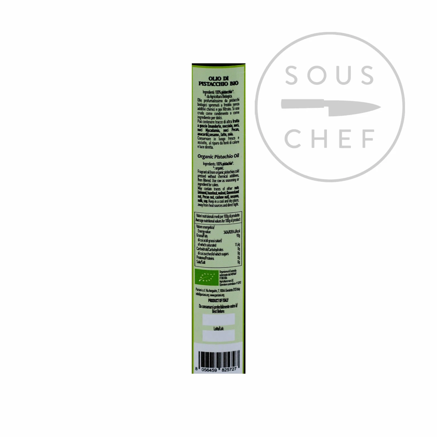 Pariani Organic Pistachio Oil 250ml 4 Pariani Organic Pistachio Oil 250ml