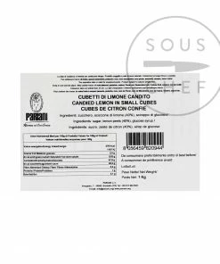 Pariani Candied Lemon In Small Cubes 1kg 7 Pariani Candied Lemon In Small Cubes 1kg