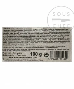 Pommery Herb Mustard - Chives, Parsley & Tarragon 100g Ingredients