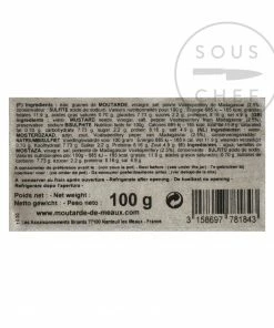 Ingredients Pommery Voatsiperifery Pepper Mustard 100g