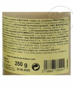 Pommery Extra Strong Mustard 250g Ingredients