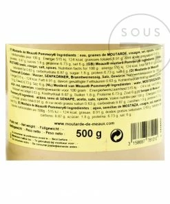 Pommery Wholegrain Mustard - Moutarde De Meaux 500g Ingredients