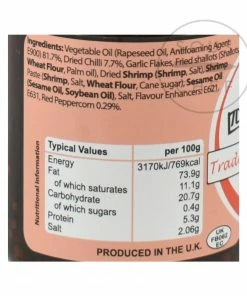 Way-On Sichuan Chilli Oil 110g Ingredients