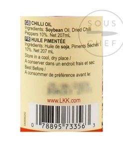 Ingredients Lee Kum Kee Chilli Oil 207ml