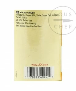 Ingredients Lee Kum Kee Minced Ginger 326g