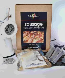 Spicely Does It Sausage Making Kit With Machine Ingredients