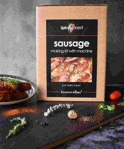 Spicely Does It Sausage Making Kit With Machine Ingredients